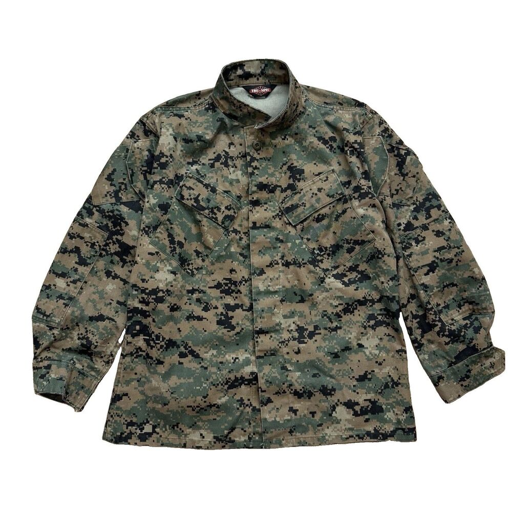 Tru-Spec Marpat Digital Camo Combat Shirt Sz Large Regular Military BDU Tactical